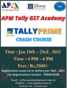 Read more about the article TallyPrime Crash Course