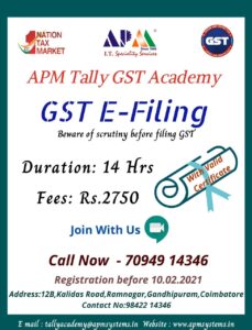 Read more about the article GST E – Filing