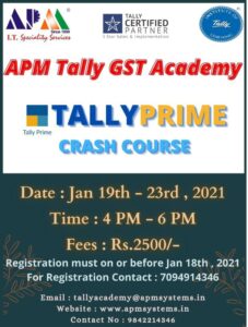 Read more about the article TallyPrime Crash Course