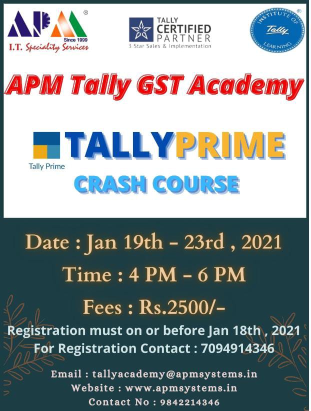 You are currently viewing TallyPrime Crash Course